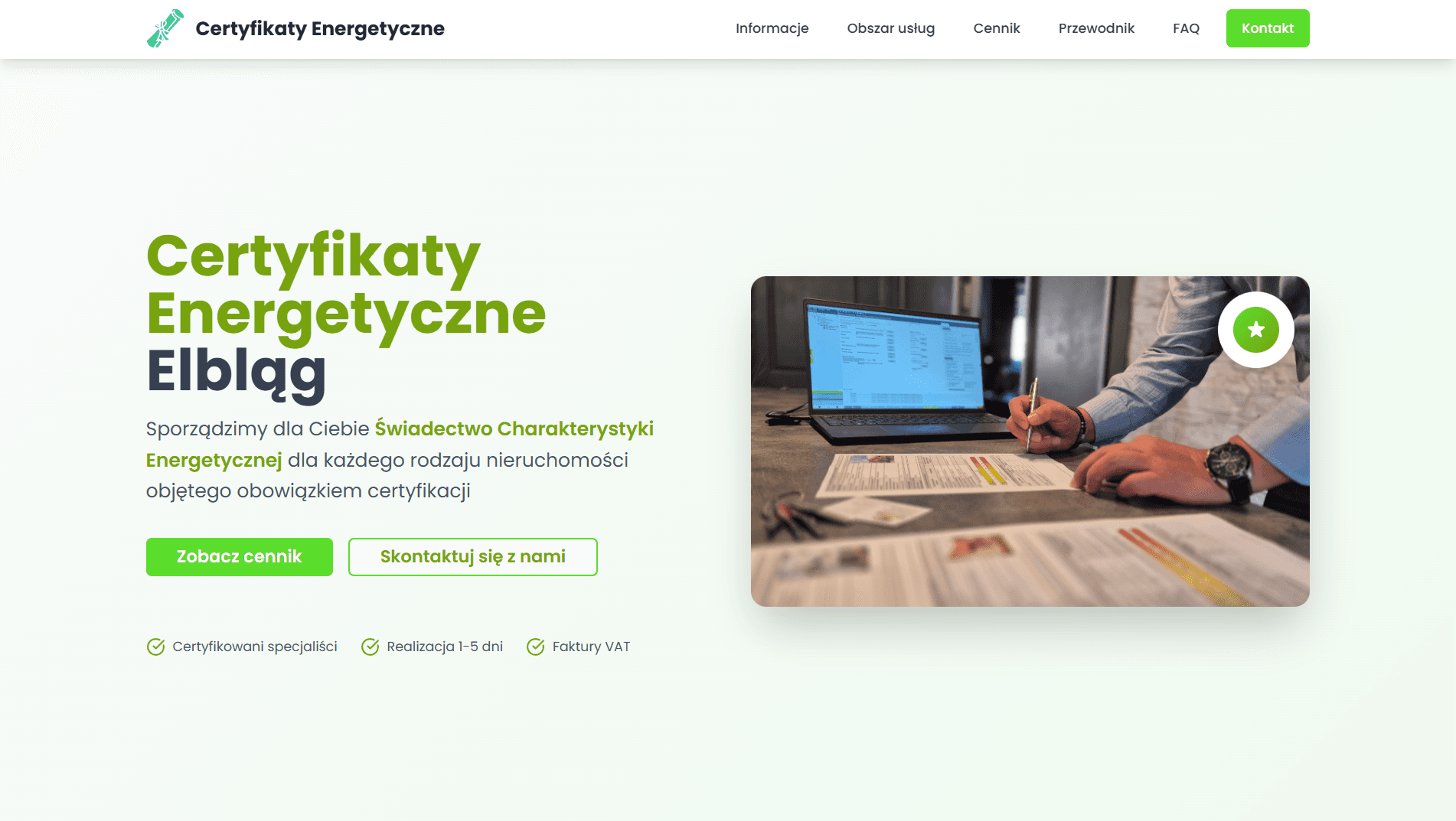 Certyfikaty Energetyczne Elbląg