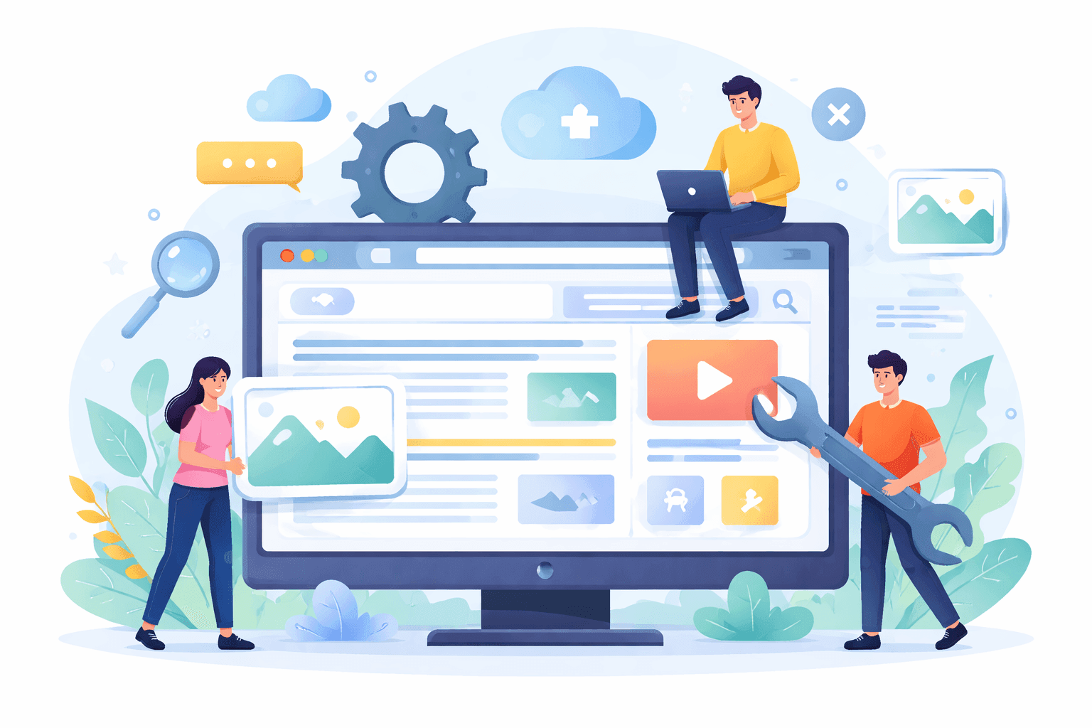 System CMS jako ilustracja