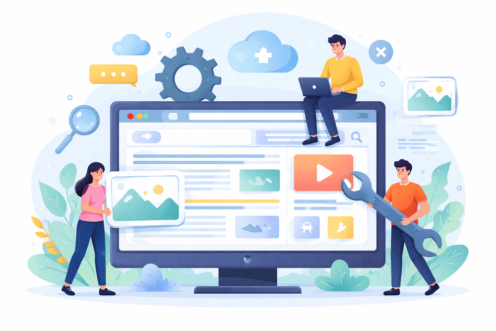 System CMS jako ilustracja