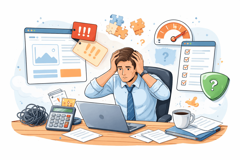 Najczęstsze błędy przy zamawianiu strony internetowej