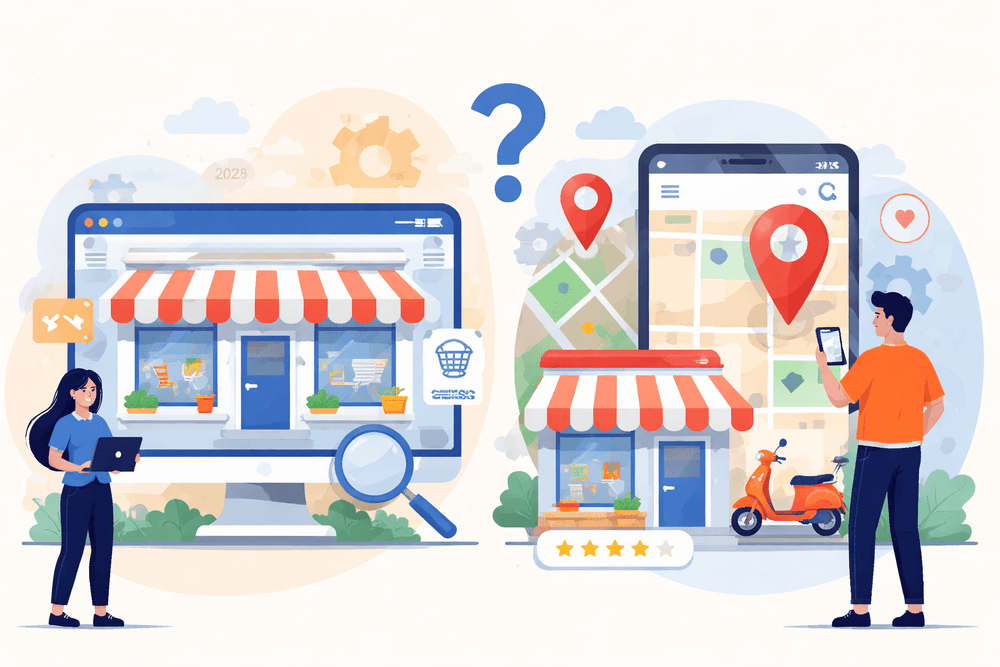 Strona internetowa a wizytówka Google